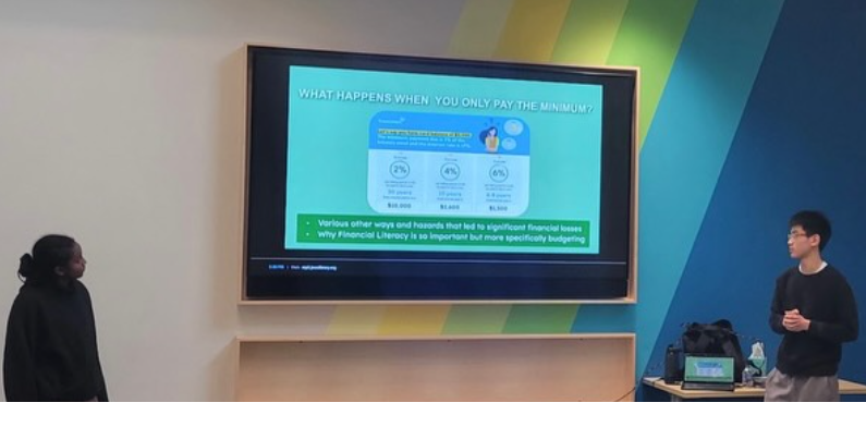 FutureReadyTeens presenter teaching a financial literacy workshop